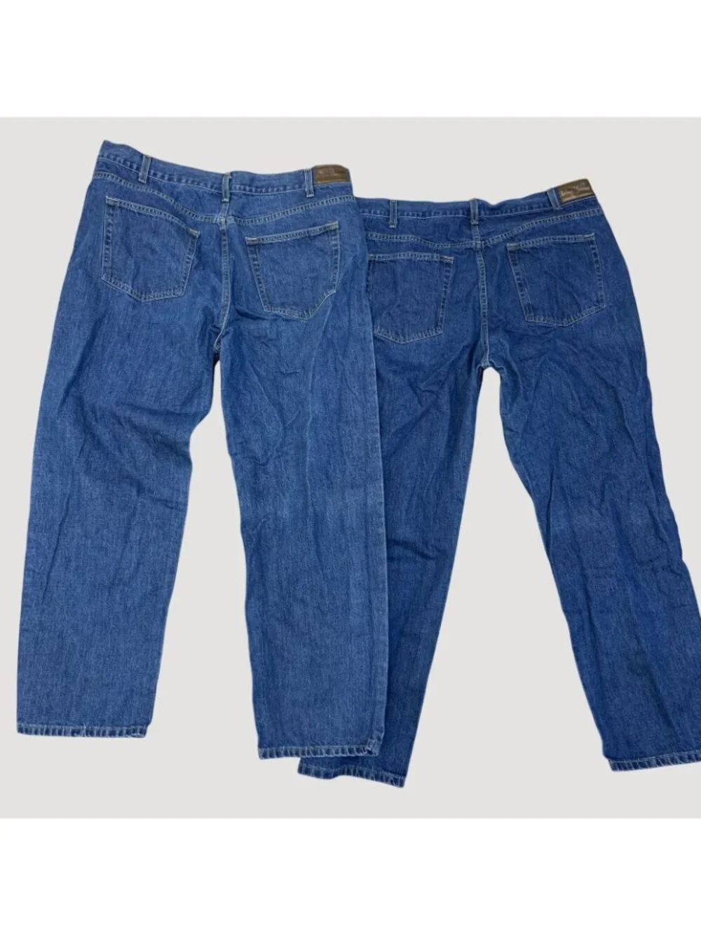 Bundle of 2 Kirkland Signature Men's Jeans 38x30 Blue Denim Straight Leg